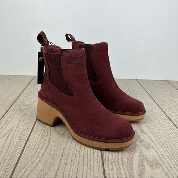Sorel Women's Hi-Line Heel Chelsea Boots US10 Spice, Tawny Buff $190 - Picture 1 of 12